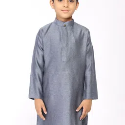 TABARD Boys Woven Design Mandarin Collar Cotton Kurta-43