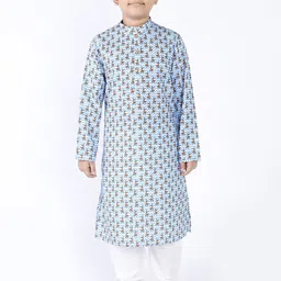 TABARD Boys Animal Printed Cotton Kurta-36