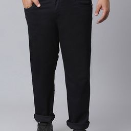 Instafab Plus Men Plus Size Relaxed Fit Stretchable Cotton Jeans-37