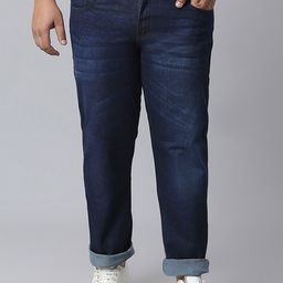Instafab Plus Plus Size Men Jean Relaxed Fit Light Fade Stretchable Cotton Jeans-15