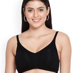 Susie Women  Black Solid Everyday Cotton Bra-16