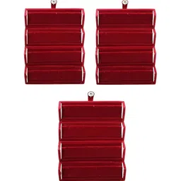 atorakushon Maroon Set of 3 Reusable Jewellery Organiser Organisers-54