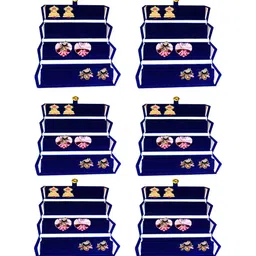 atorakushon Blue Set of 6 Reusable Jewellery Organiser Organisers-8