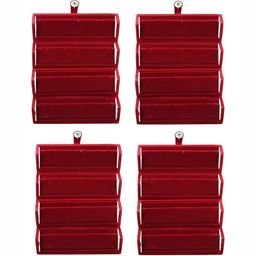 atorakushon Maroon Set of 4 Reusable Jewellery Organiser Organisers-40
