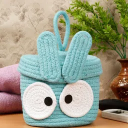 FABINALIV Blue Cartoon Design Multipurpose Foldable Organiser With Lid-54
