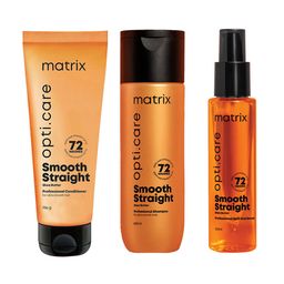 MATRIX Opti Care Smooth Straight Professional Hair Serum + Conditioner + Shampoo-23