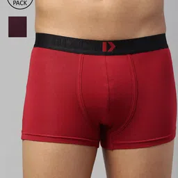 DIXCY SCOTT MAXIMUS Men Pack Of 2 Anti Microbial Cotton Trunks MAXT-001-ELATE TRUNK-image-0