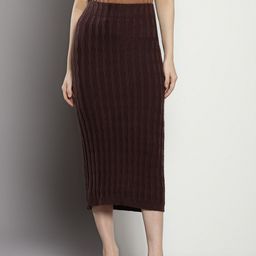 Calvin Klein Cable Knit Straight Midi Skirt-picture-49