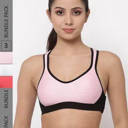 College Girl Pack of 3 Full Coverage Non Padded Side Closure Bra With All Day Comfort-picture-28