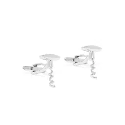 Alvaro Castagnino Silver-Toned Contemporary Cufflink-image-89