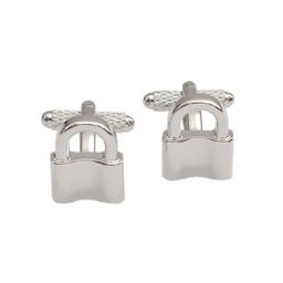 Alvaro Castagnino Silver-Toned Contemporary Cufflink-image-78