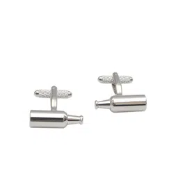 Alvaro Castagnino Silver-Toned Contemporary Cufflink-image-88