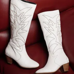ELLE Women Textured High-Top Chunky Boots-image-66