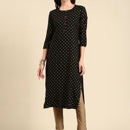 SHOWOFF Ethnic Motifs Printed Kurta-picture-43