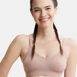 Jockey Wirefree Seamfree Non Padded Micro Touch Nylon Full Coverage Beginners Bra-FE74-picture-13