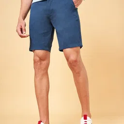 BYFORD by Pantaloons Men Cotton Mid-Rise Slim Fit Chino Shorts-picture-12