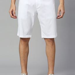 Thomas Scott Men Mid Rise Pure Cotton Slim Fit Chino Shorts-image-73