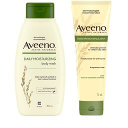Aveeno Active Naturals Set of Daily MoisturizingBody Wash & Lotion-14