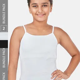 You Got Plan B Girls Pack Of 2 Lightly-Padded Camisoles-image-27