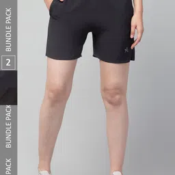 Apraa & Parma Women Pack Of 2 E-Dry Technology Yoga Sports Shorts-image-90