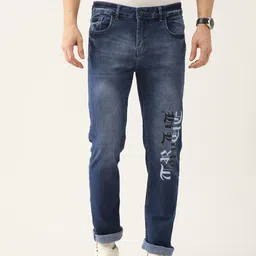 Splash Men Light Fade Printed Stretchable Jeans-image-45