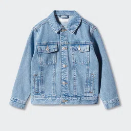 Mango Kids Boys Pure Cotton Washed Denim Jacket-picture-56