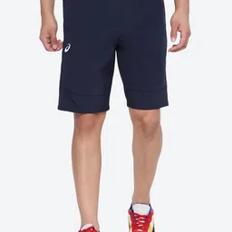 ASICS Men Hex Graphic Dry Woven Brand Logo Printed Shorts-image-91