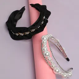 SOHI Set of 2 Beaded Hairband-39