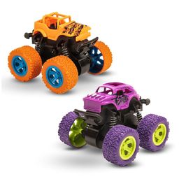 OPINA Kids Pack Of 2 Mini Unbreakable Friction Powered Monster Car-35