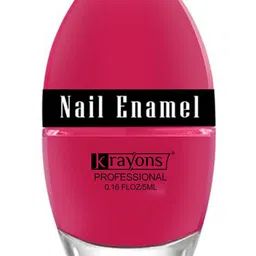 krayons Professional Glossy Long-Lasting Quick Dry Nail Paint 5ml - Fuchsia Pink 104-34