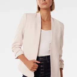 Forever New Shawl Collar Open Front Jacket-picture-9