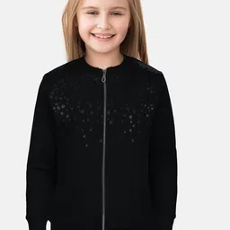 Gini and Jony Girls Black Full Sleeves Tailored Jacket-image-17