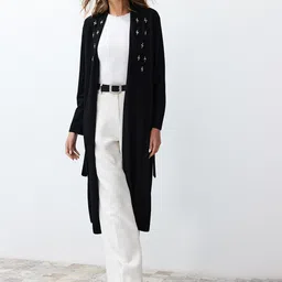 Trendyol Women Longline Open Front Jacket-picture-13
