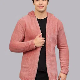 Ben Martin Men Hooded Self Design Fleece Casual Lightweight Parka Jacket-picture-50