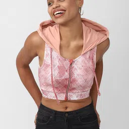 FOREVER 21 Women Geometric Crop Tailored Jacket-9