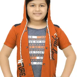 BAESD Boys Typography Printed Hooded Tailored Jacket With Attached T-shirt-picture-36