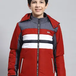 Monte Carlo Boys Lightweight Colourblocked Hooded Padded Jacket-picture-46