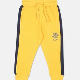 U.S. Polo Assn. Kids Boys Brand Logo Printed Detail Straight Fit Cotton Joggers-image-53