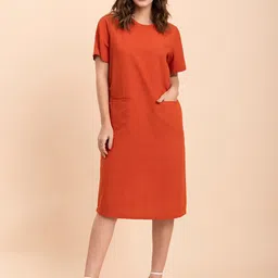 FableStreet Linen T-shirt Dress-image-8