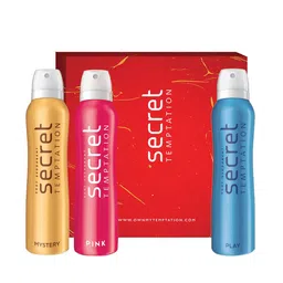 Secret Temptation Pack of 3 Deodorant Gift Box-150ml each-23