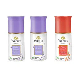 YARDLEY LONDON Women Set of Royal Bouquet & English Lavender Deodorant Roll-Ons-50ml Each-image-55