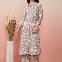 Varanga Floral Printed Kurta with Trousers-picture-23