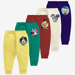 Minicult Infants Pack of 5 Mickey & Friends Printed Cotton Lounge Pants-36