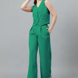 Kotty V-Neck Sleeves Blazer With Trouser-picture-21