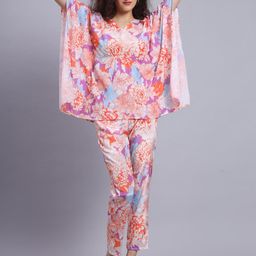 FABDYOR Floral Printed Kaftan Top With Trousers-picture-10