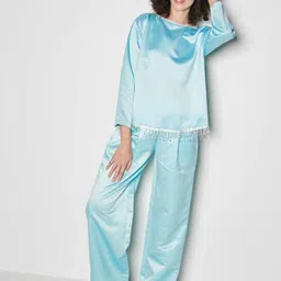 SOTBELLA Embellished Top With Trousers Co-Ords-29