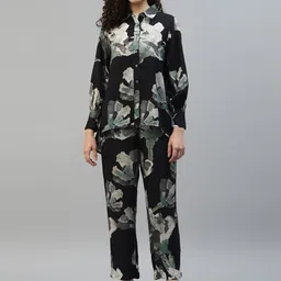 vibes by deebaco DEEBACO Floral Printed Shirt With Trouser Co-Ords-picture-33