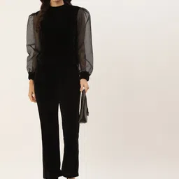 LILL Women Black Solid Co-Ords-picture-21