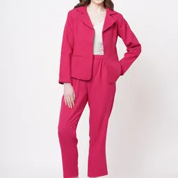 Ashtag Notched Lapel Collar Blazer & Trouser Co-Ords-23