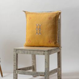 thegasbh Yellow Cotton Printed Cushion Covers (Pack Of 2)-picture-29